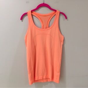 Lululemon Tank Top Womens 6 Orange Run Swiftly Tech Sleeveless Athletic